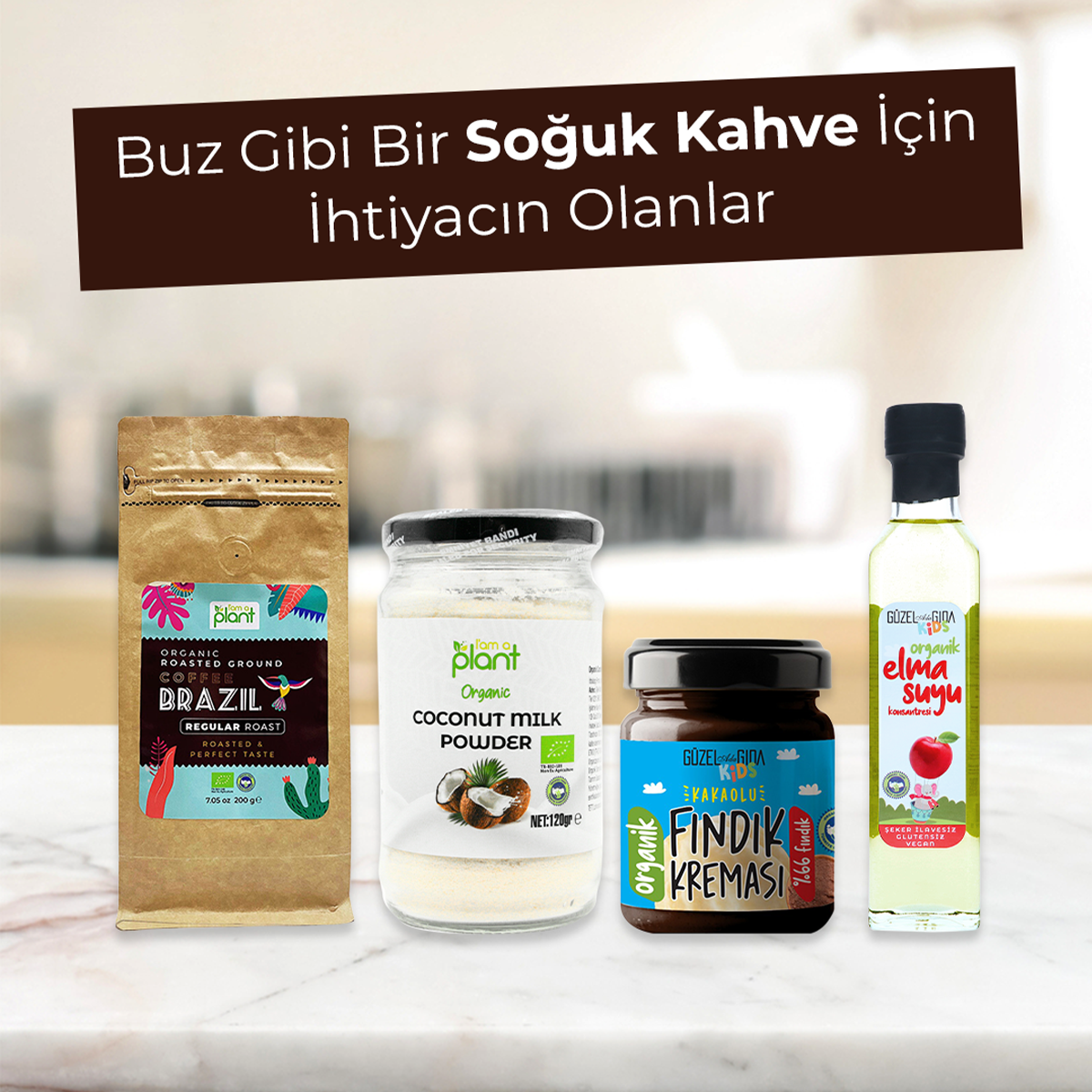 Organik Öğütülmüş Filtre Kahve Brezilya Dark 3X200 Gr