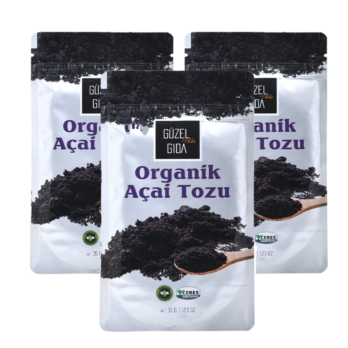 Organik Açai Üzümü Tozu 3X35 Gr