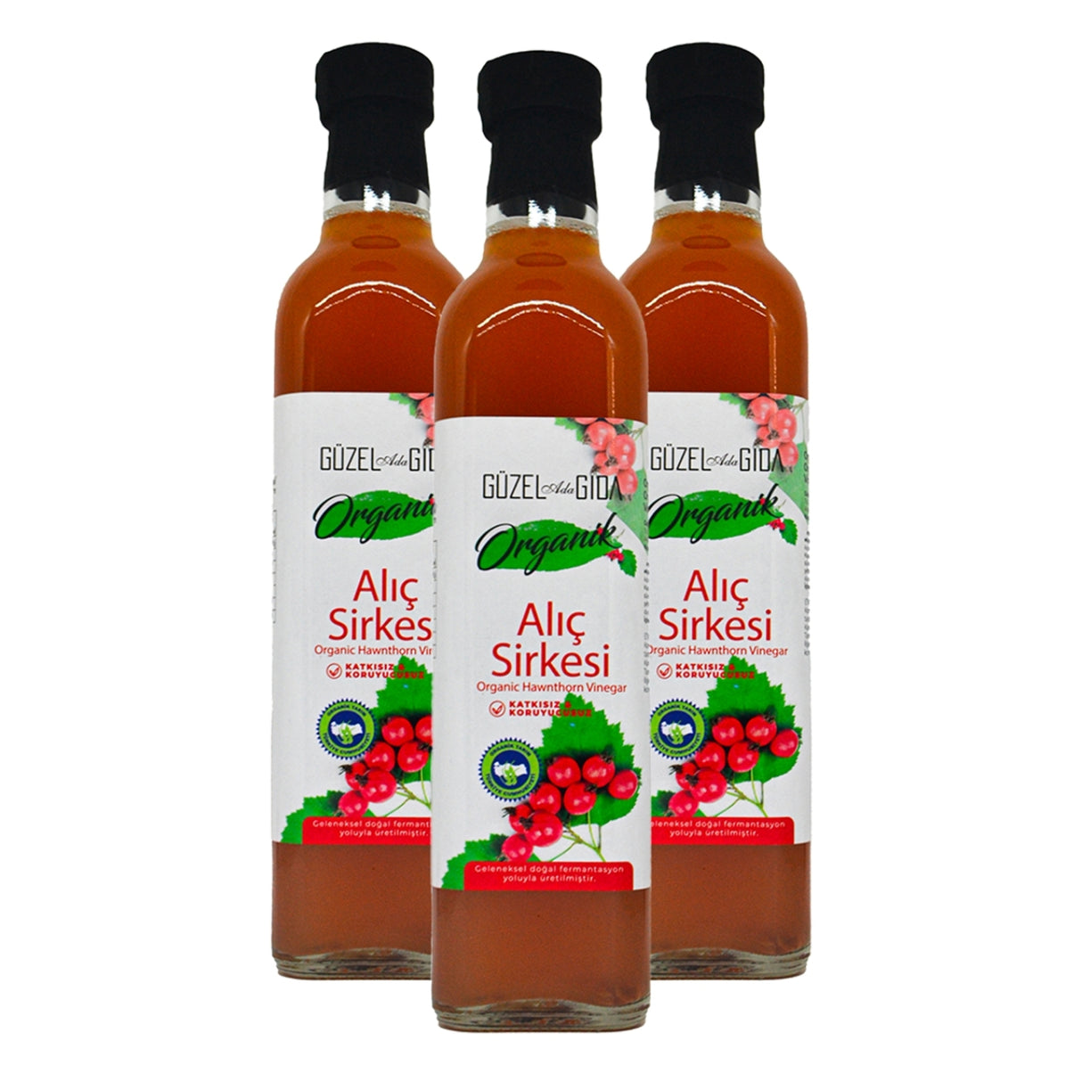 Organik Alıç Sirkesi 3X500 Ml