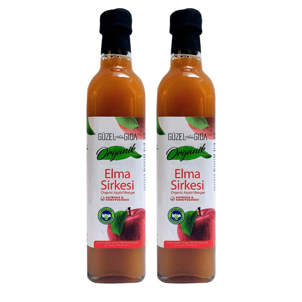 Organik Elma Sirkesi 2X500 Ml