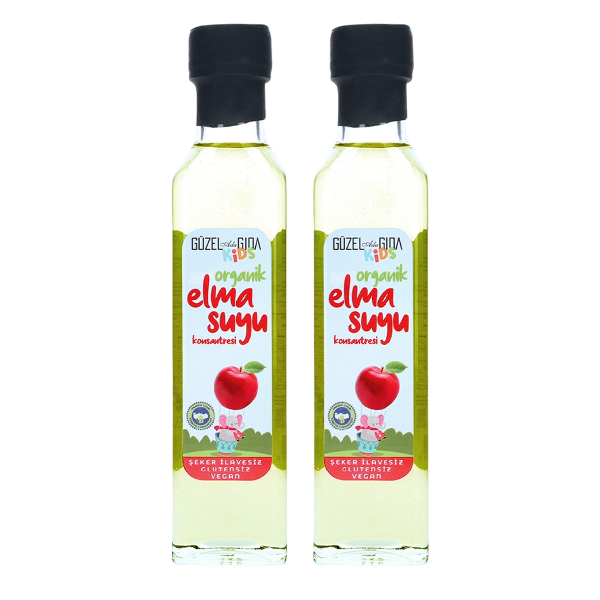 Kids Organik Elma Suyu Konsantresi 2X340 Gr