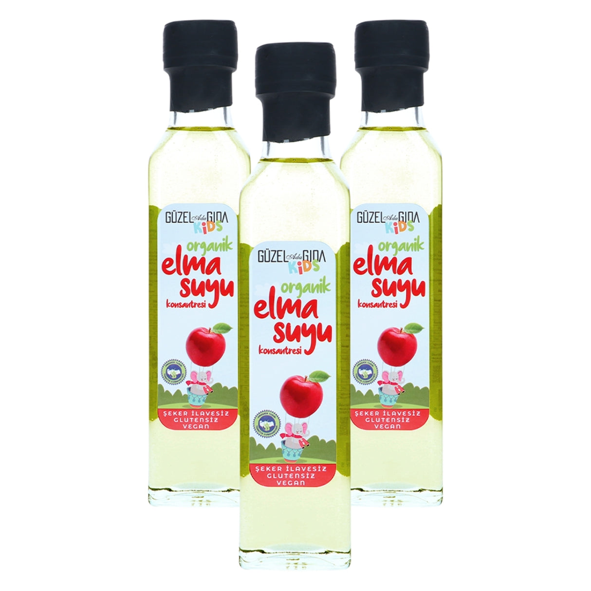 Kids Organik Elma Suyu Konsantresi 3X340 Gr