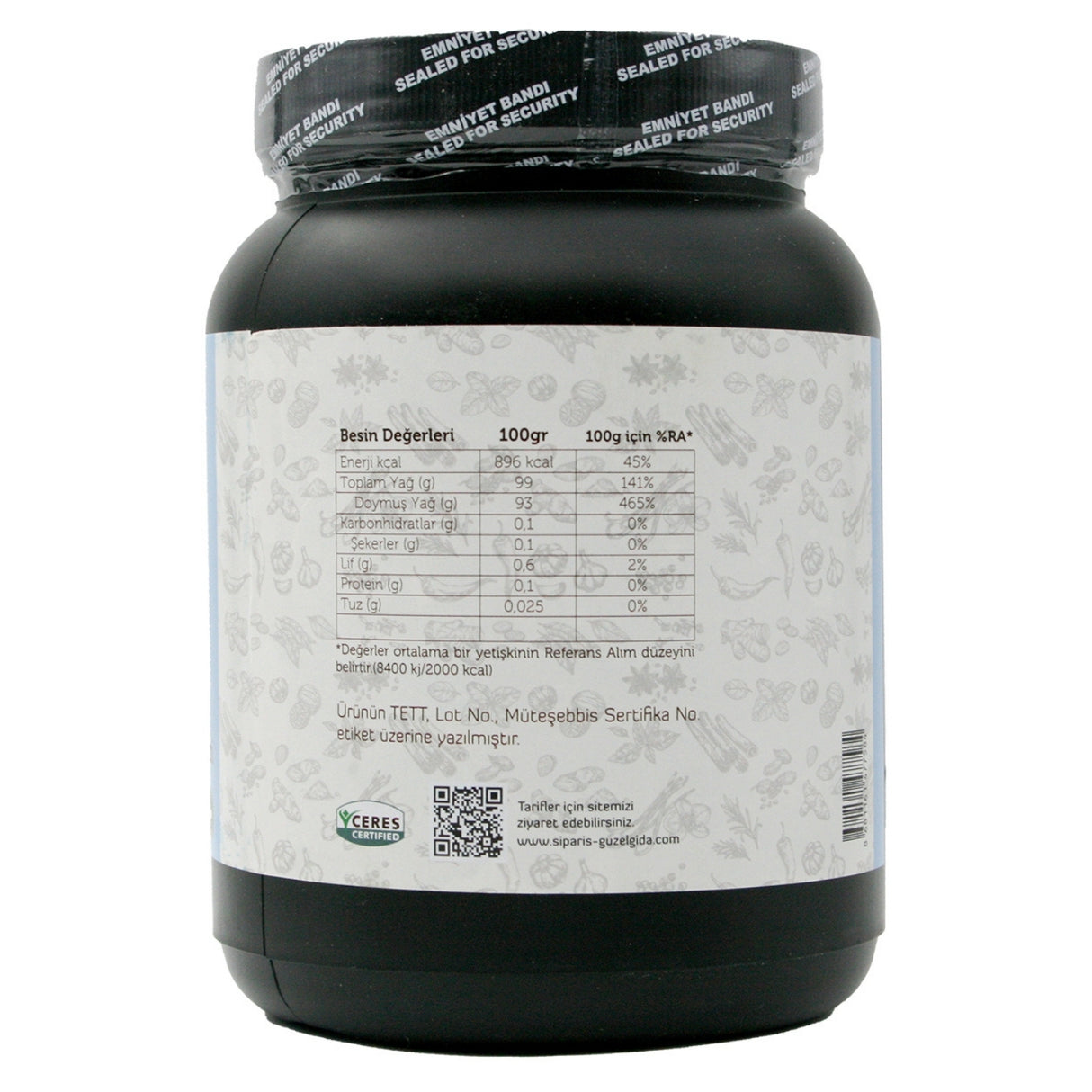 Organic Coconut Oil Economic Package 1 Liter