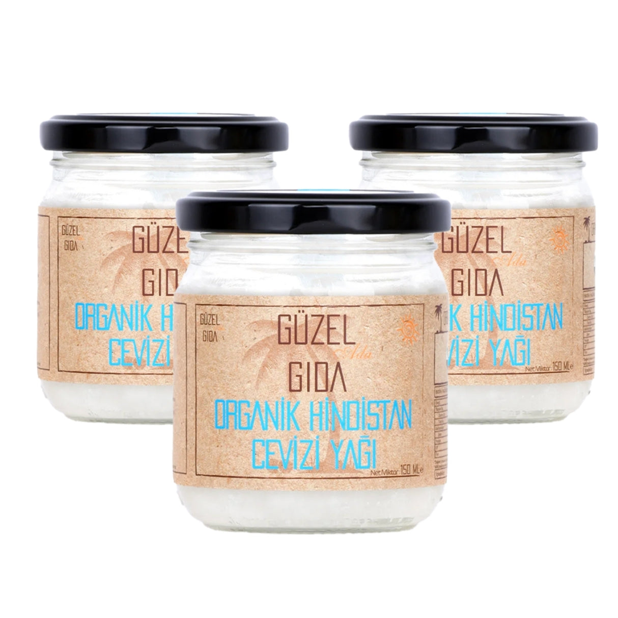 Organik Hindistan Cevizi Yağı 3X150 Ml