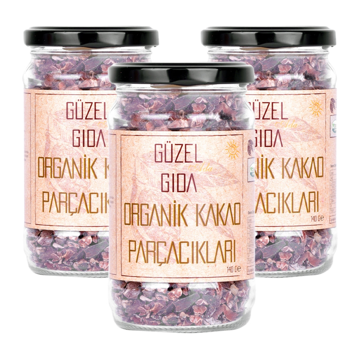 Organik Ham Kakao Parçacıkları 3X140 Gr
