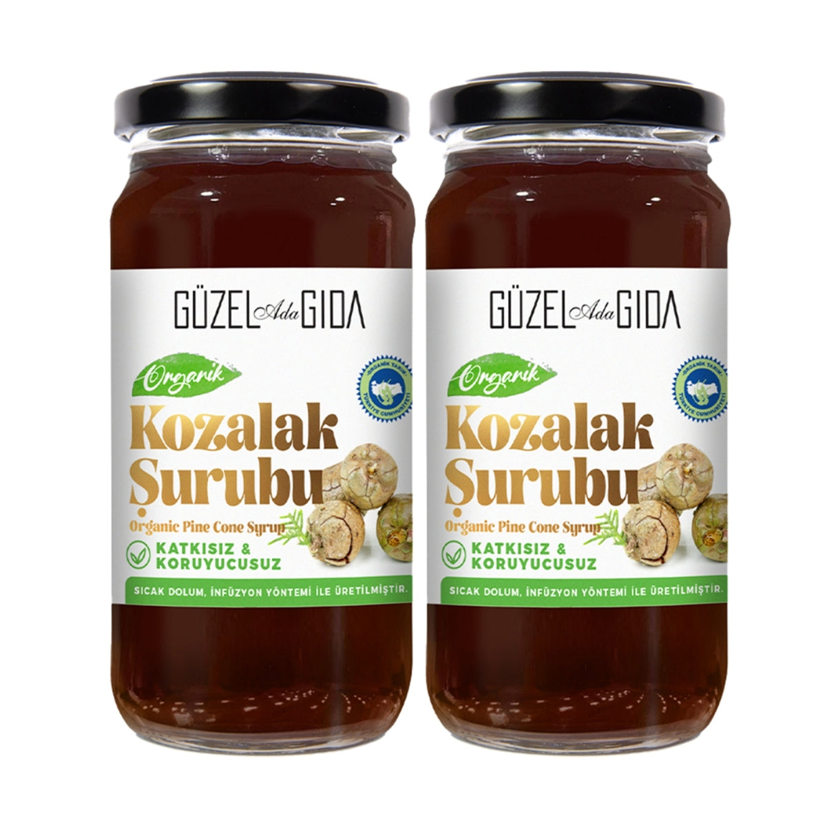 Organik Kozalak Şurubu 2X230 Ml