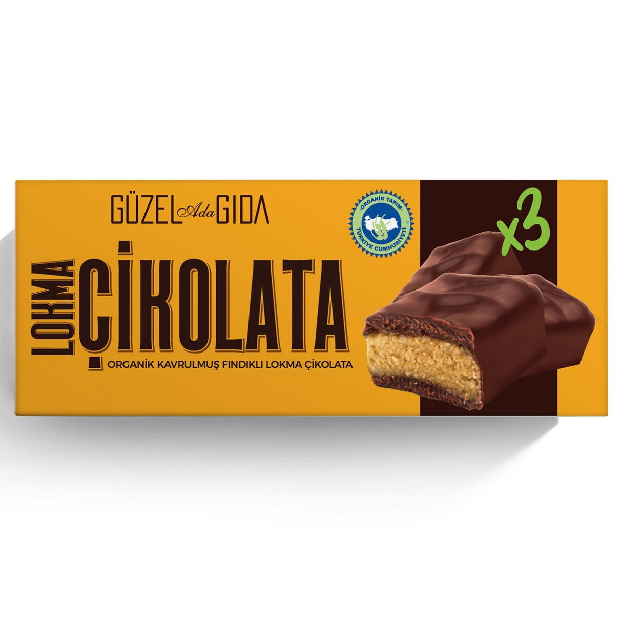Lokma Çikolata Fındık Ezmeli Vegan Bar 35 Gr