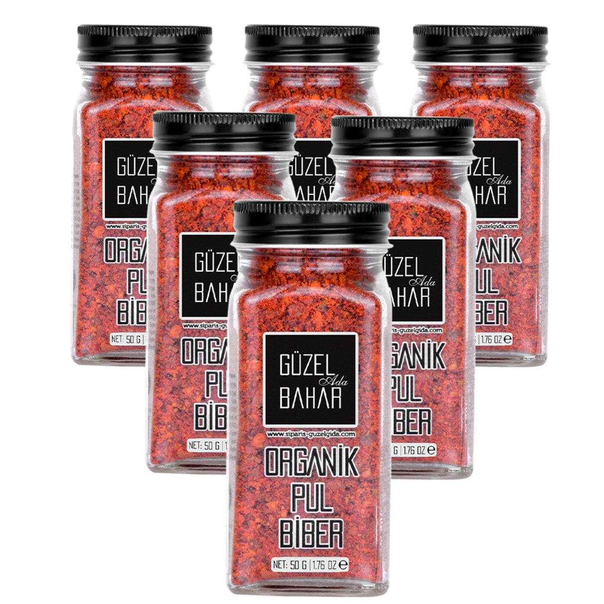 Organik Pul Biber 6X50 Gr