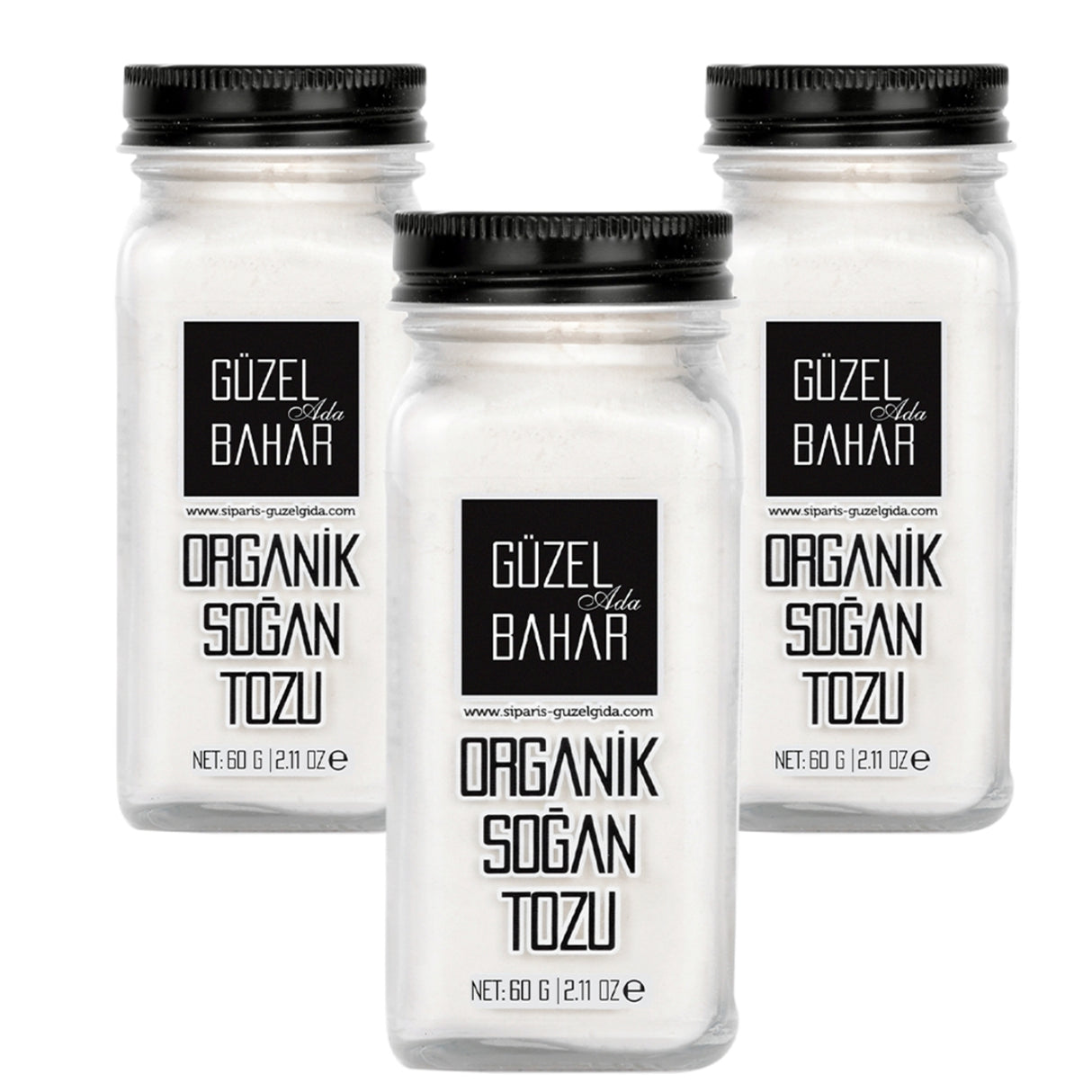 Organik Soğan Tozu 3X60 Gr