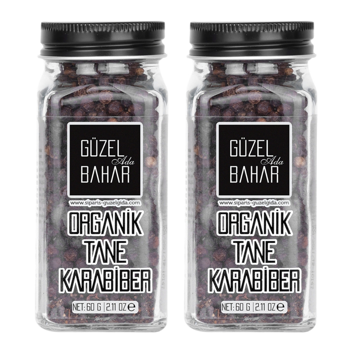 Organik Tane Karabiber 2X60 Gr