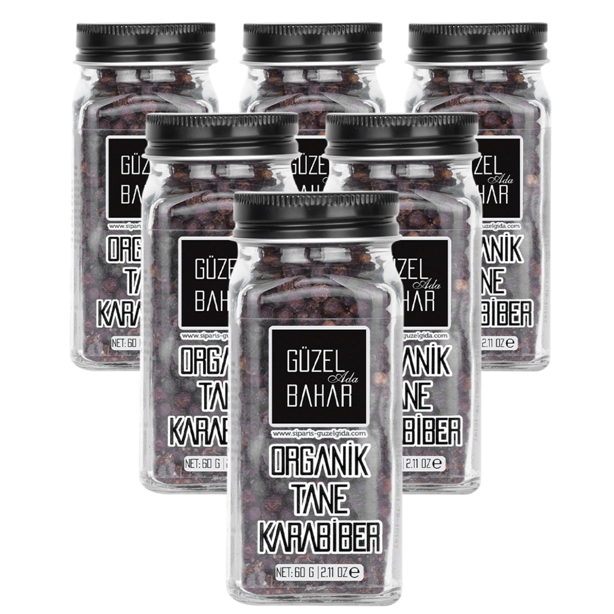 Organic Black Pepper 6X60G