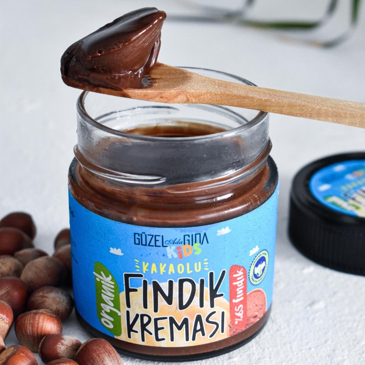 Kids Organik Kakaolu Fındık Kreması 200 Gr