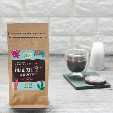 Organik Öğütülmüş Filtre Kahve Brezilya Medium 2X200 Gr