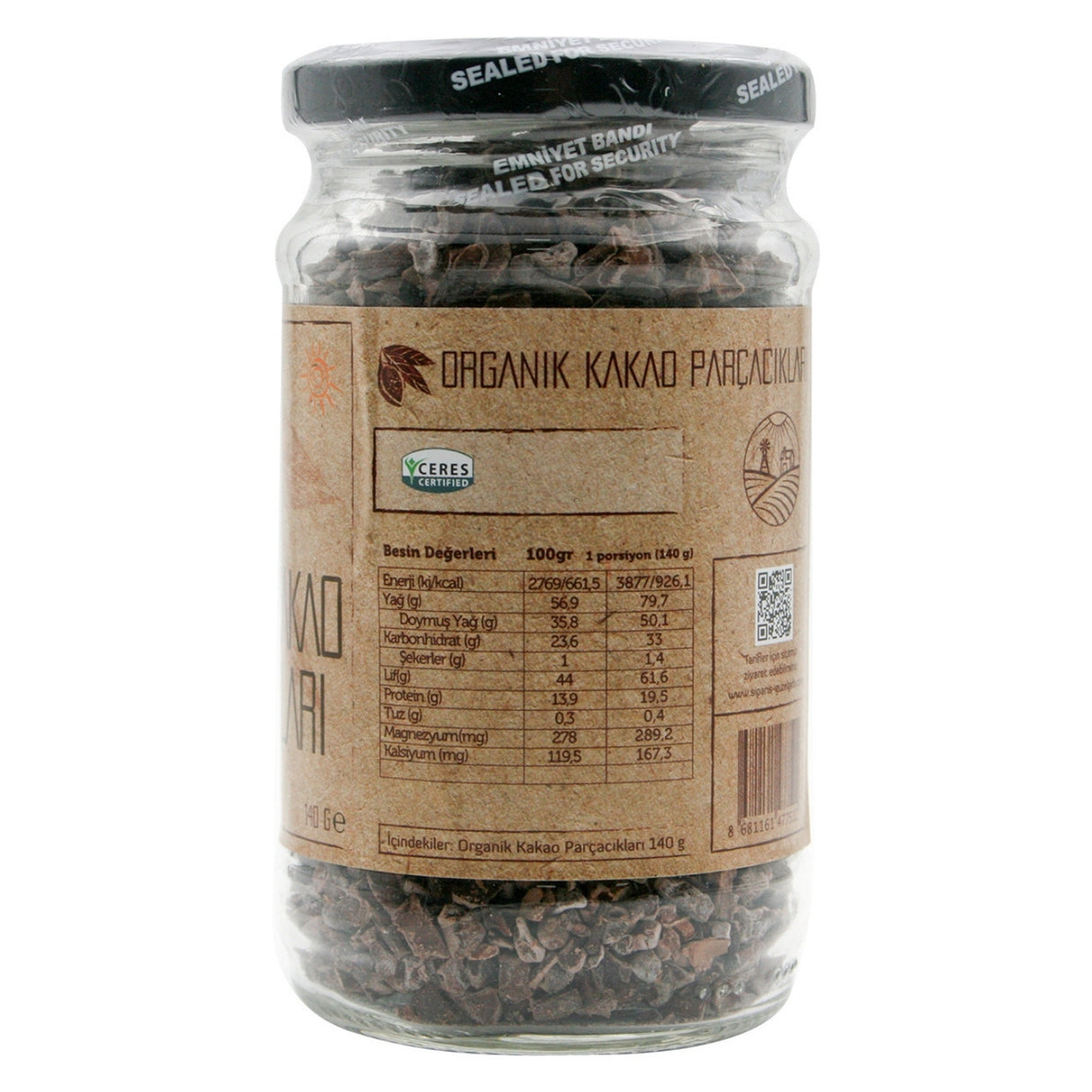 Organik Ham Kakao Parçacıkları 3X140 Gr