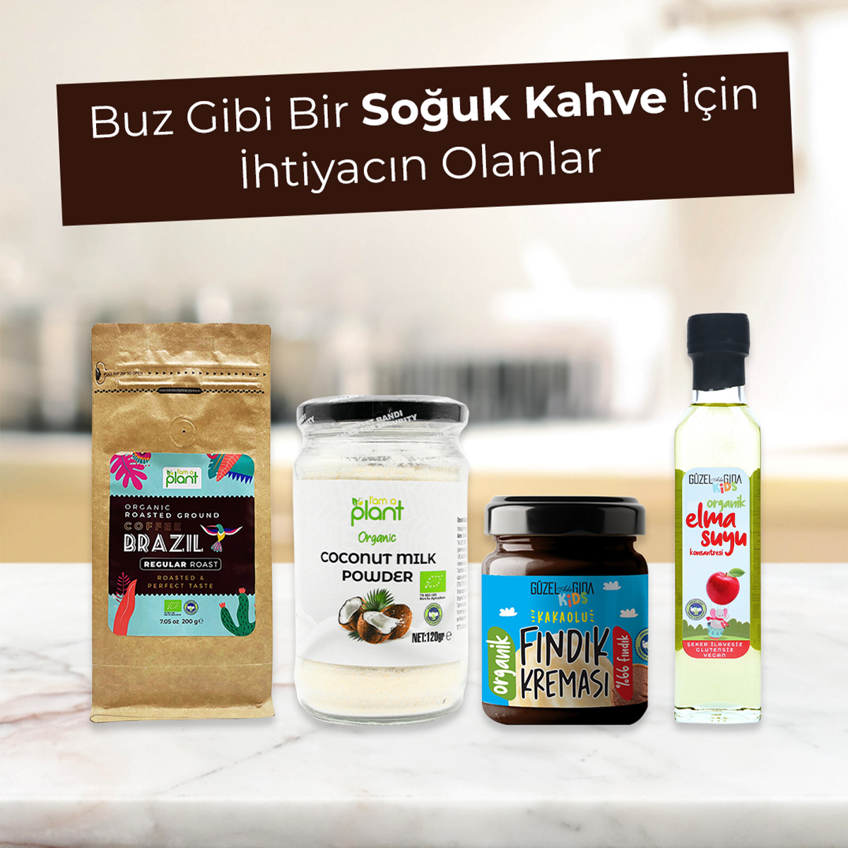 Organik Öğütülmüş Filtre Kahve Brezilya Light 200G