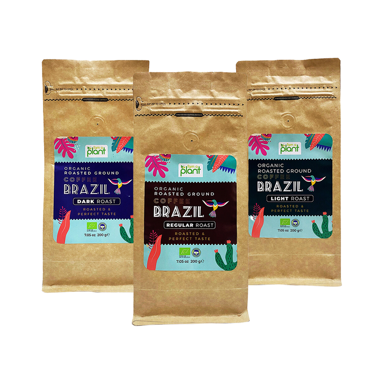 Organik Öğütülmüş Filtre Kahve Brezilya 3X200 Gr