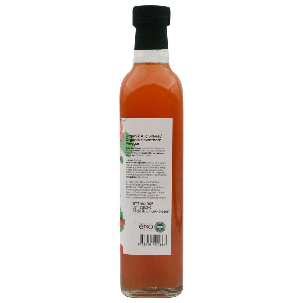 Organic Hawthorn Vinegar 500 ML 