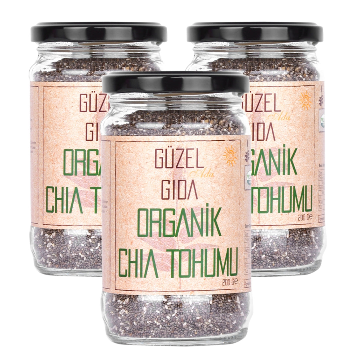 Organic Chia Seeds 3X200G