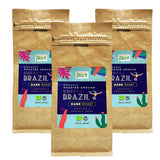 Organic Ground Filter Coffee Brazilian Dark 3X200G 