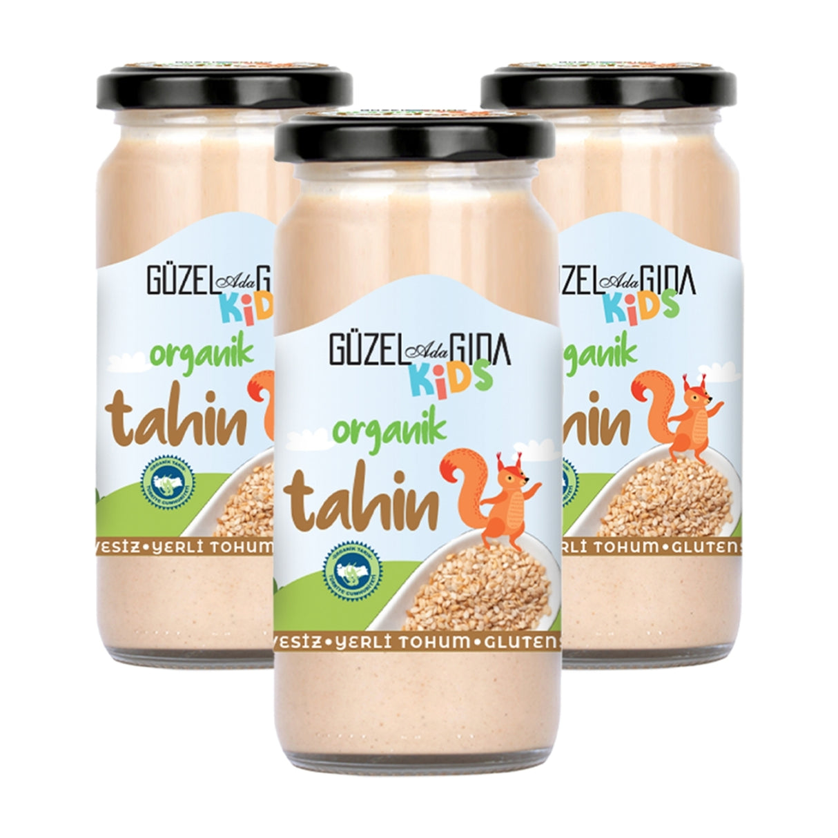 Kids Organic Тахини 3X220G (Местный кунжут) 