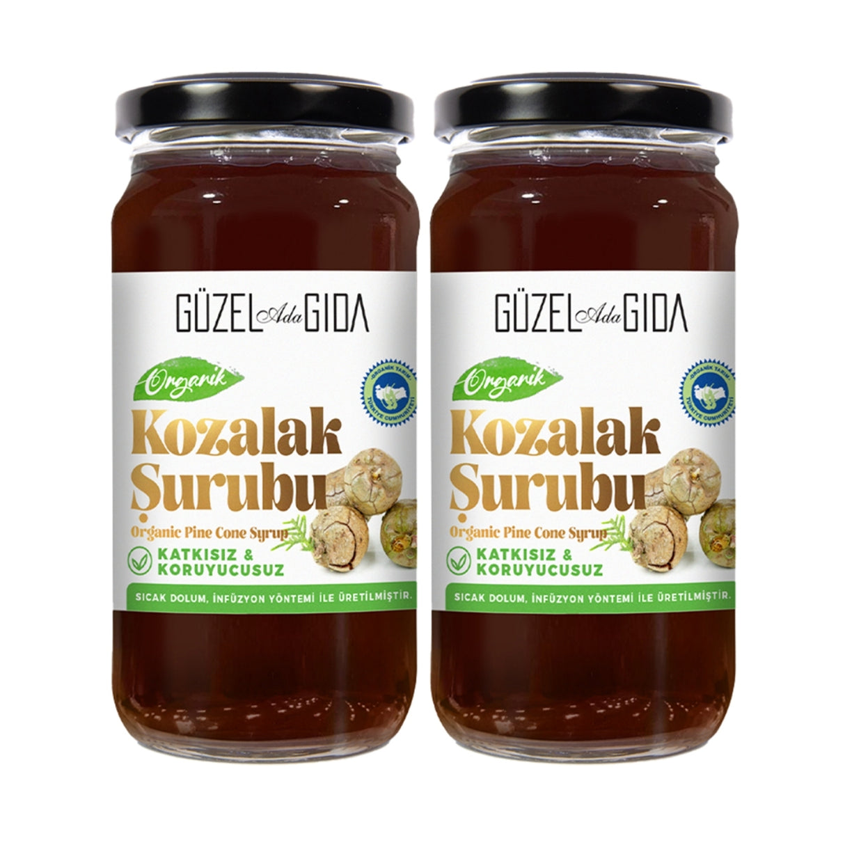 Organik Kozalak Şurubu 2X230 ML