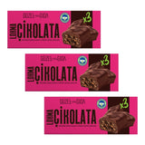 Веганский батончик Lokma Chocolate с двойным какао и лесным орехом 3x35 гр, органический, без глютена