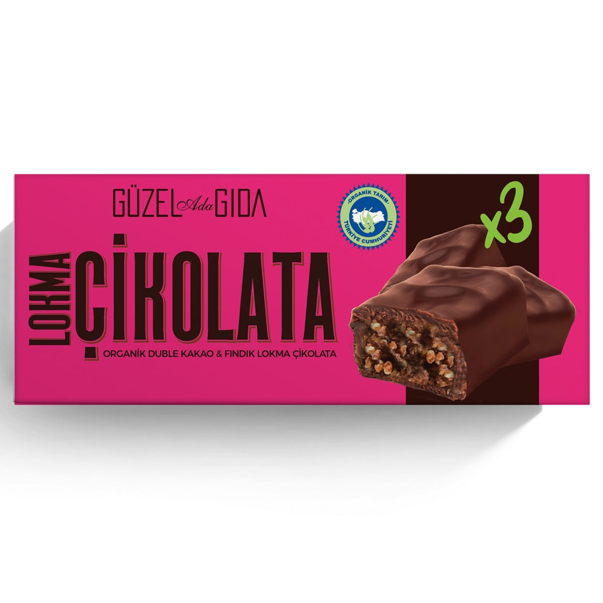 Lokma Chocolate Double Cocoa Hazelnut Vegan Bar 10X35G 