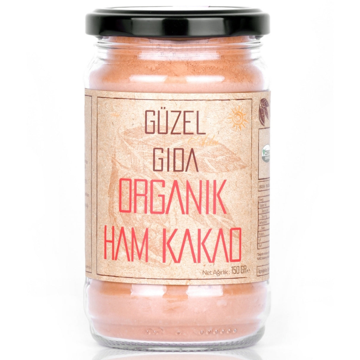 Organik Ham Kakao Tozu 150 G