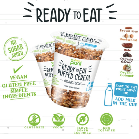 Cocoa Rice Crisps Healthy Snack 12X25G