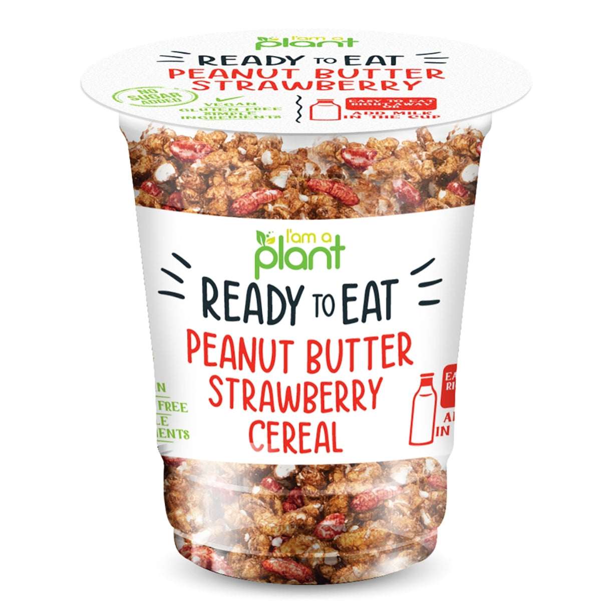 Peanut Butter Strawberry Rice Crisps Healthy Snack 12X35G