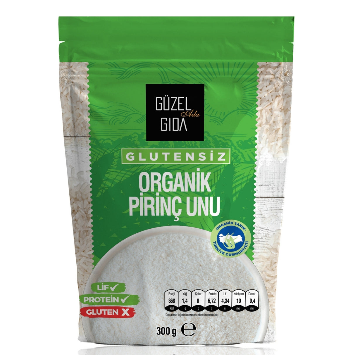 Organik Glutensiz Pirinç Unu 300G