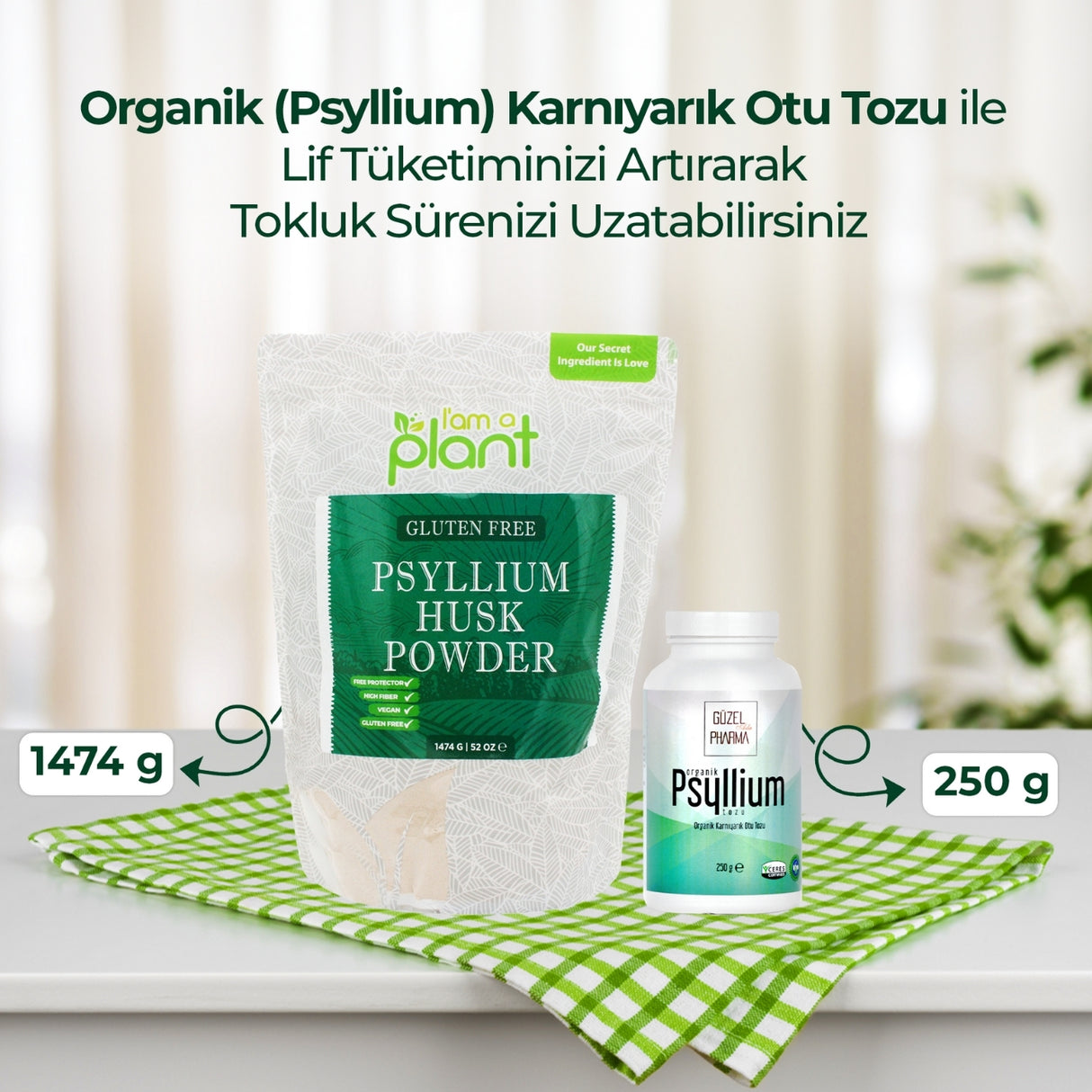 Psyllium Karnıyarık Otu Tozu 6X250G