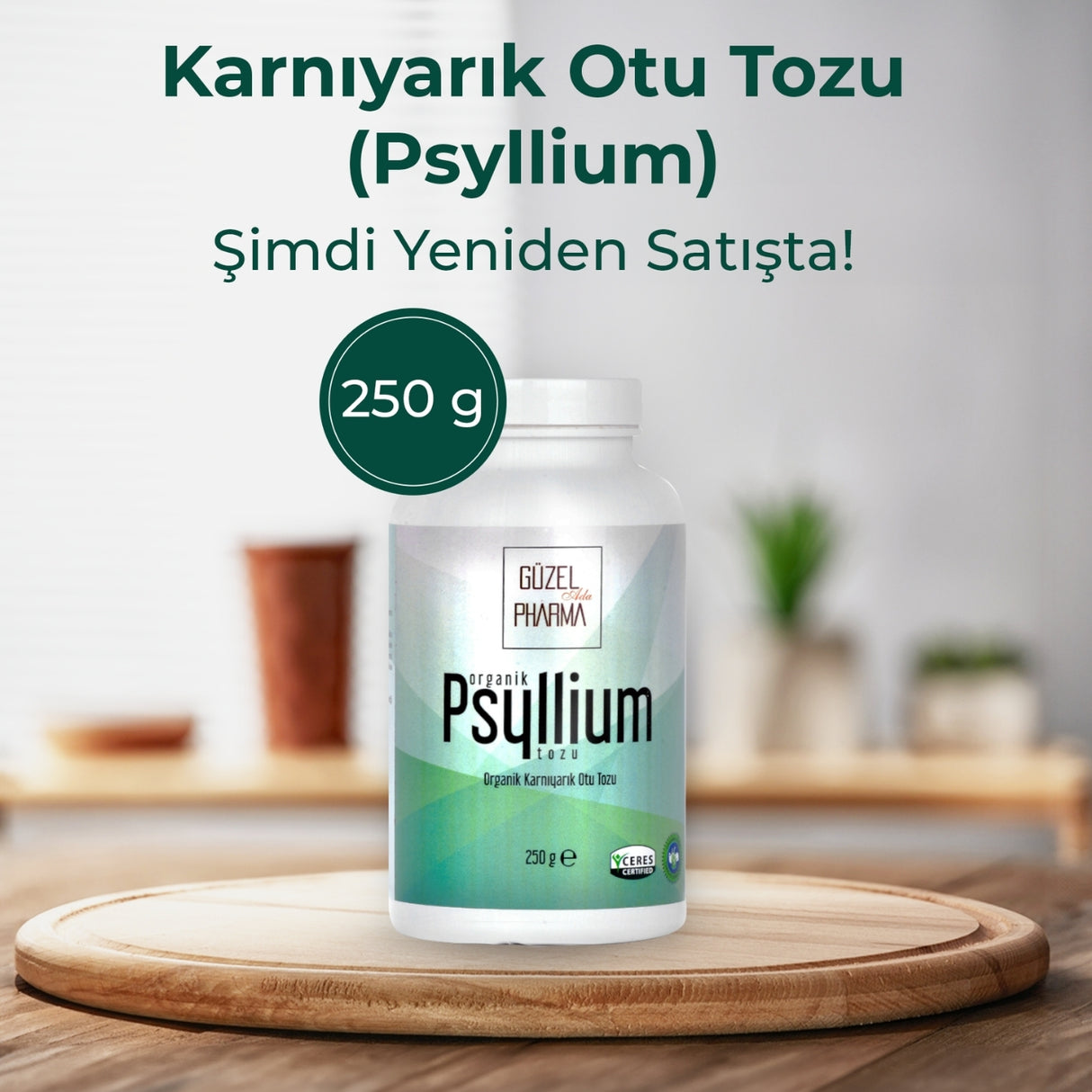 Psyllium Karnıyarık Otu Tozu 3X250G