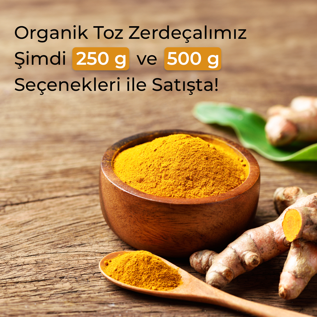 Organic Turmeric Powder 500G Economical Package