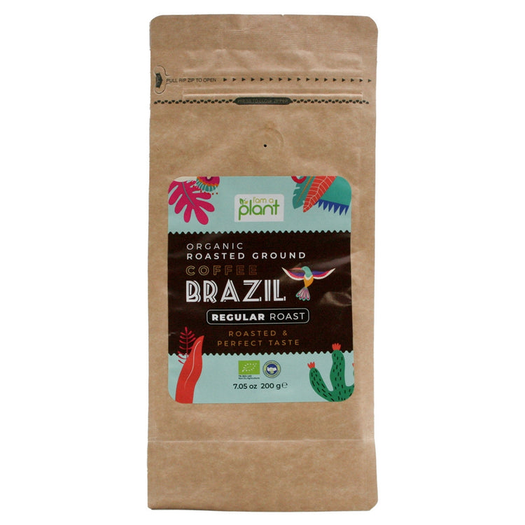 Organik Öğütülmüş Filtre Kahve Brezilya Medium 200 Gr