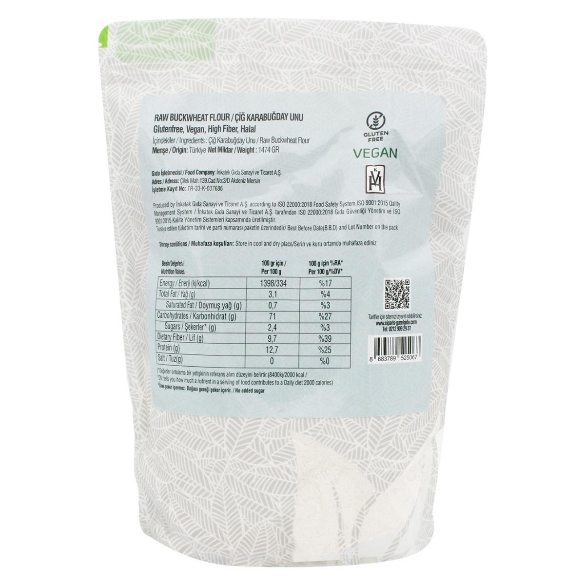 Raw Buckwheat Flour 1474G